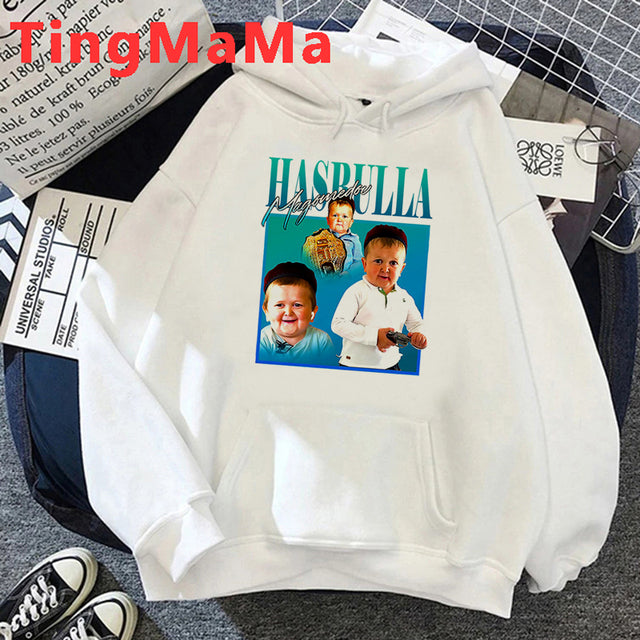 Kawaii Hasbulla Graphic Hoodies for Men and Women