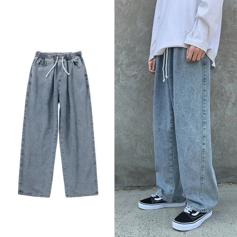 Trendy Loose Straight Wide-Leg Jeans for Men