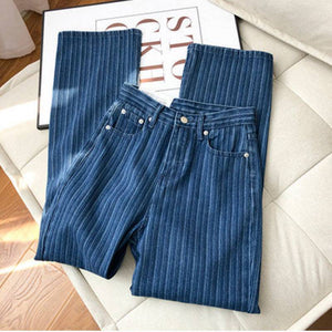 Loose High Waist Straight Leg Women's Jeans