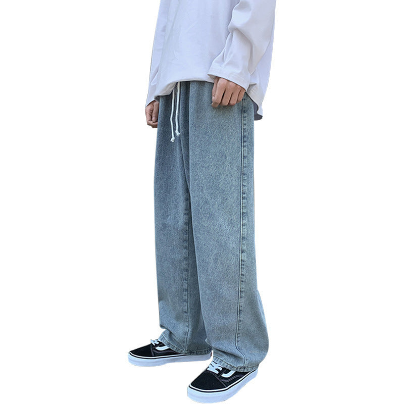 Trendy Loose Straight Wide-Leg Jeans for Men