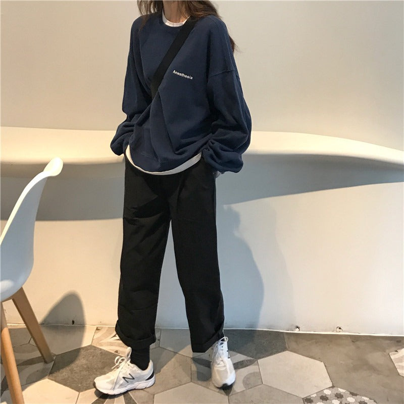 Autumn Loose Slim Long-Sleeved Sweatshirt for Women