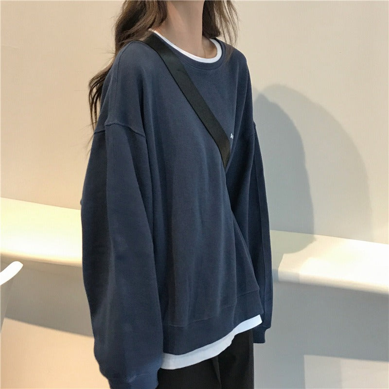 Autumn Loose Slim Long-Sleeved Sweatshirt for Women